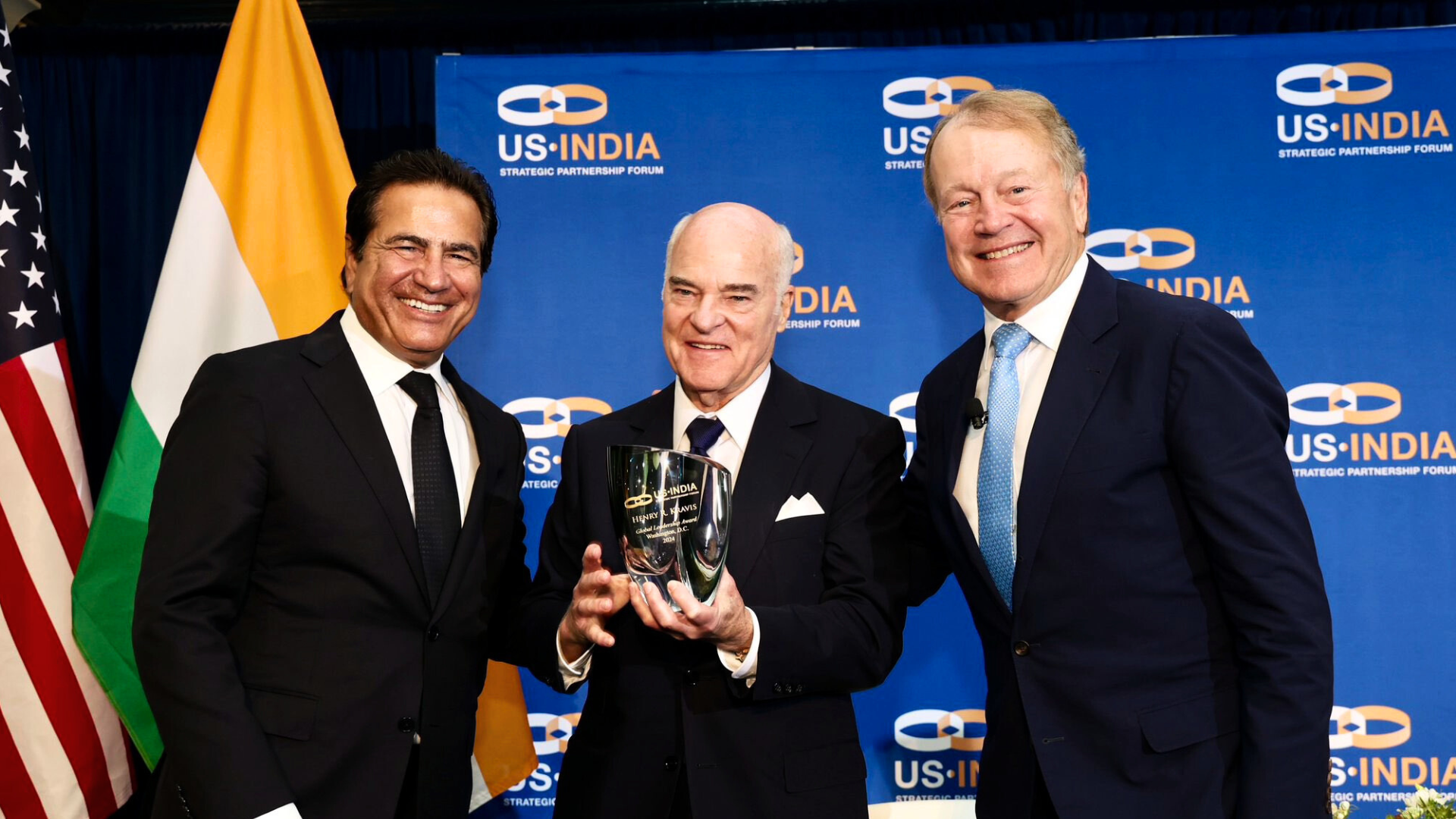 USISPF Chairman John Chambers and President Dr. Mukesh Aghi